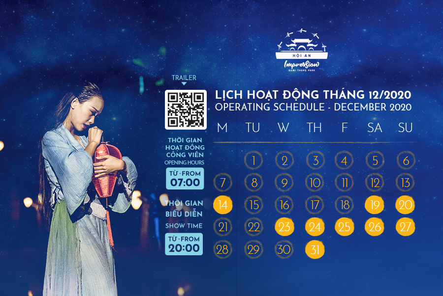 Lịch diễn tháng 12