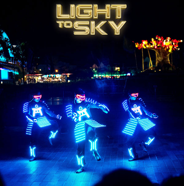 1 tiết mục trình diễn trong Light to Sky