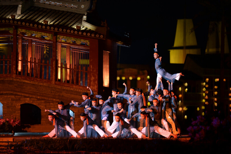 Hàng đầu của Show diễn Ký Ức Hội An mang đến cảm giác chân thực