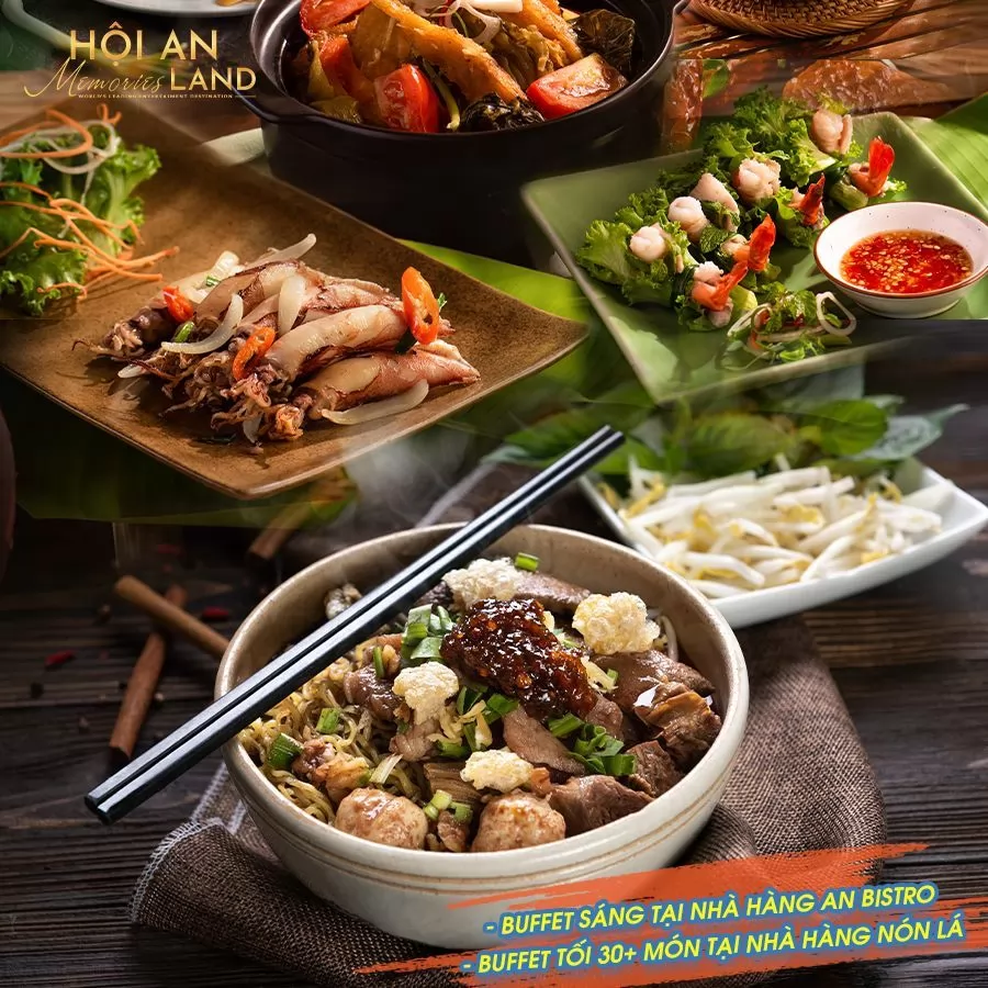 Thưởng thức m&oacute;n ngon tại Đảo K&yacute; Ức Hội An