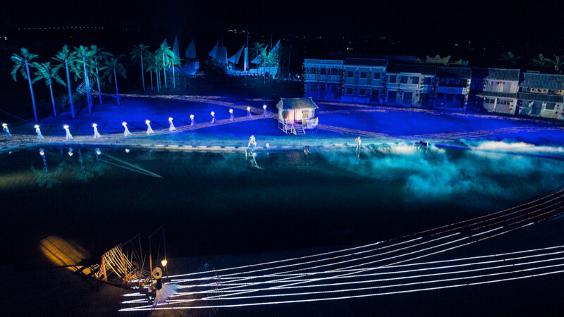 Sân khấu cực hoành tráng của show thực cảnh Hội An - Ký Ức Hội An