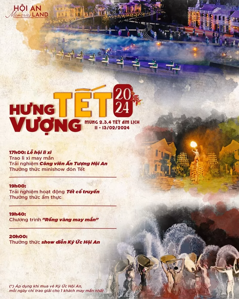 Đ&oacute;n năm mới tại Đảo K&yacute; Ức Hội An với những chương tr&igrave;nh may mắn hấp dẫn