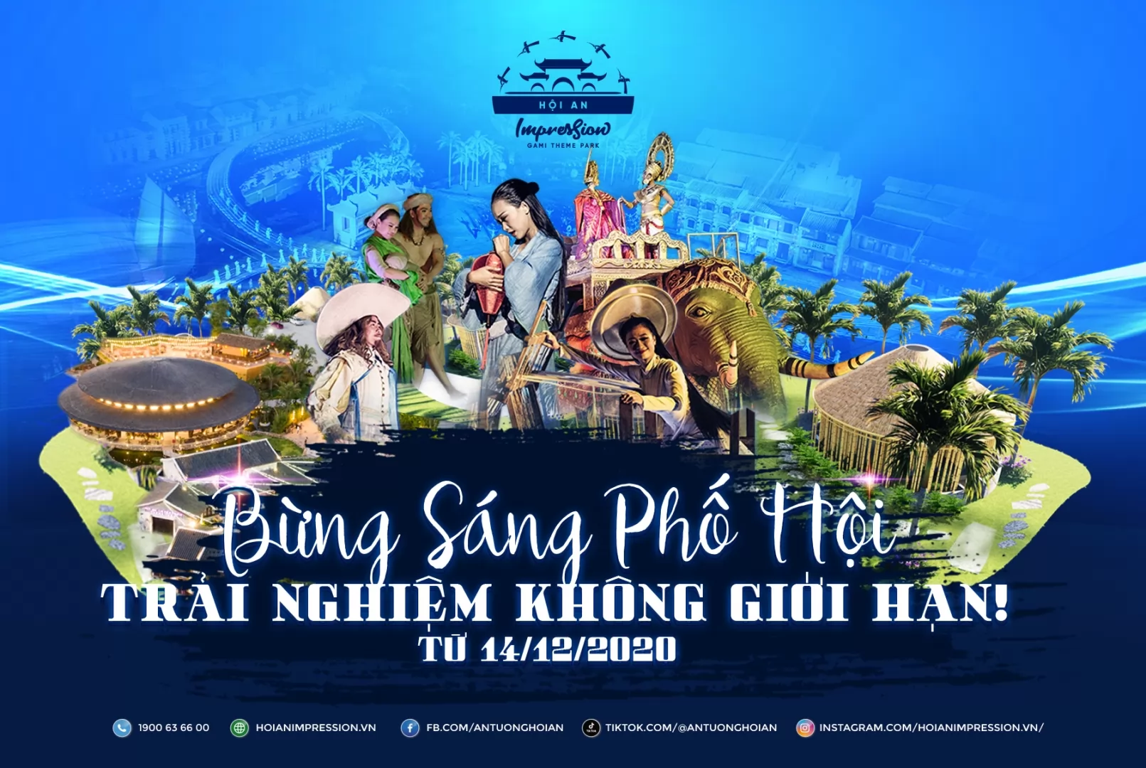 TỪ 14/12/2020, CÔNG VIÊN ẤN TƯỢNG HỘI AN BỪNG SÁNG TRỞ LẠI