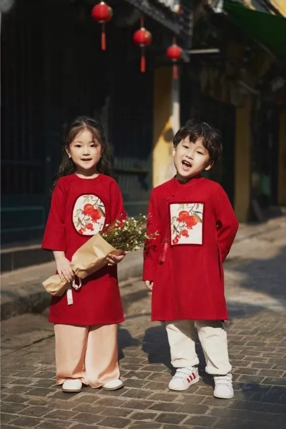 Mẫu áo dài cách tân cho trẻ em