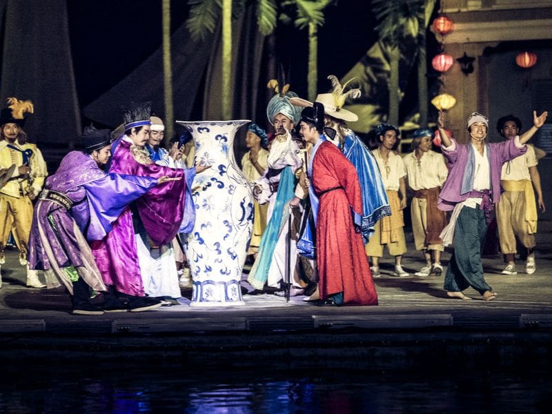 Bức tranh Faifo hiện lên sống động trong chương trình biểu diễn nghệ thuật ở Hội An