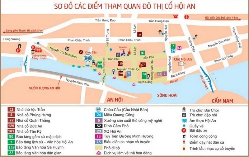 Bản đồ du lịch Hội An
