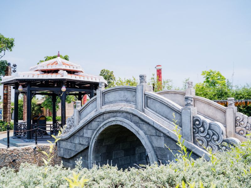 Các kiến trúc Hội An trên Đảo Ký Ức Hội An