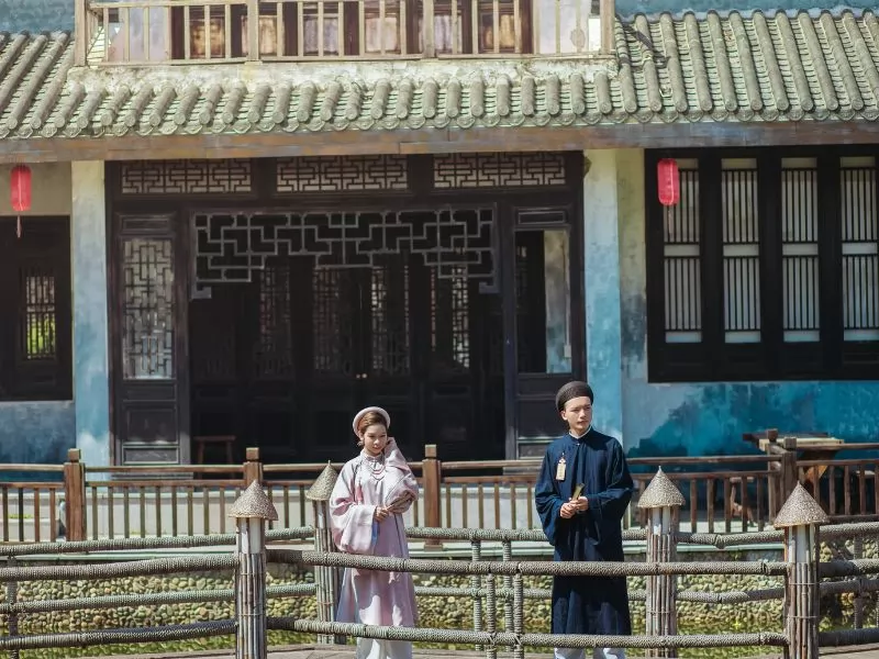 Cảnh quan t&aacute;i hiện sự giao thoa văn h&oacute;a quốc tế tại Hội An