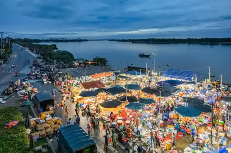 Chợ c&aacute; Cửa Đại tại th&agrave;nh phố Hội An