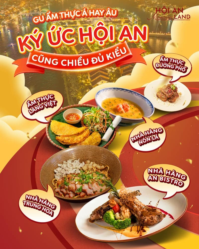 Đảo Ký Ức Hội An được ví như “tấm patchwork ẩm thực” đầy sinh động