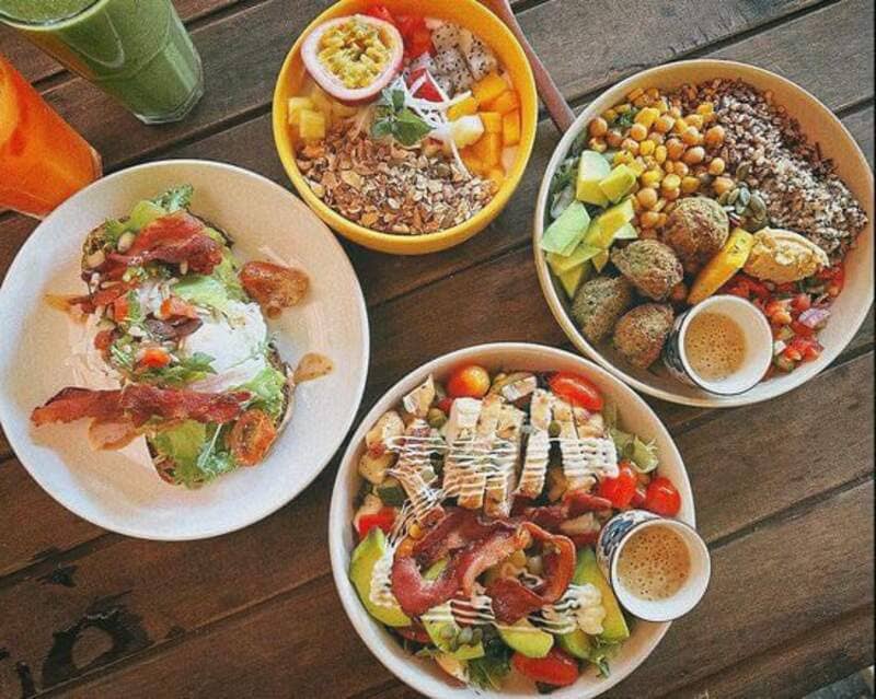 Những món ăn trong thực đơn của Ellie's Cafe