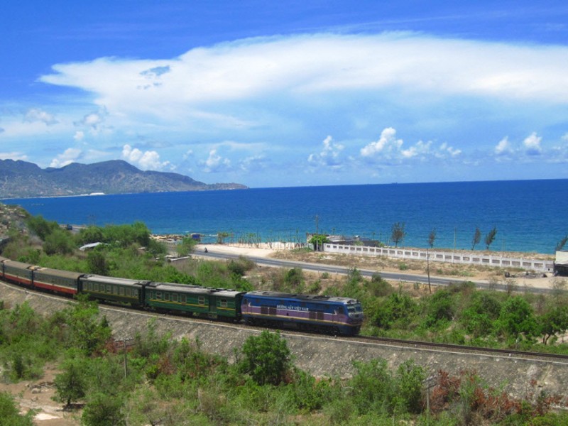 Enjoy the scenic views along the way from the train