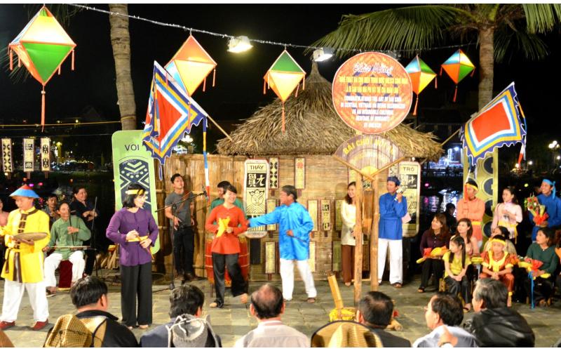 Hát bài chòi - loại hình nghệ thuật độc đáo ở Hội An