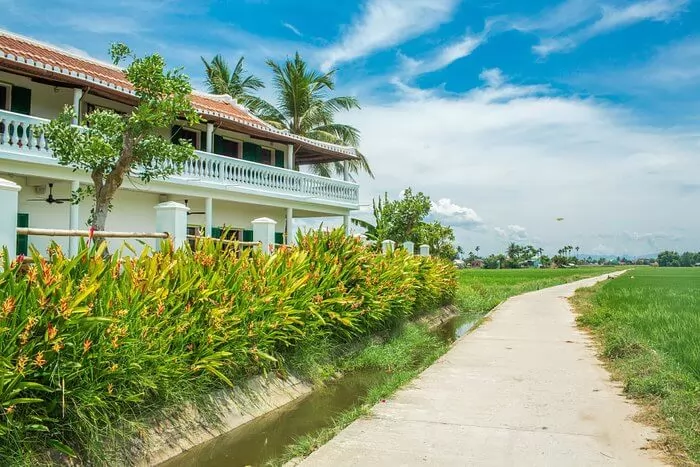 Heron House Hội An với phong cảnh y&ecirc;n b&igrave;nh