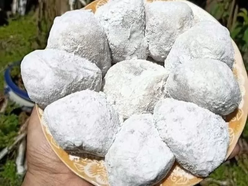 H&igrave;nh d&aacute;ng giống quả xo&agrave;i của m&oacute;n b&aacute;nh đặc trưng Hội An