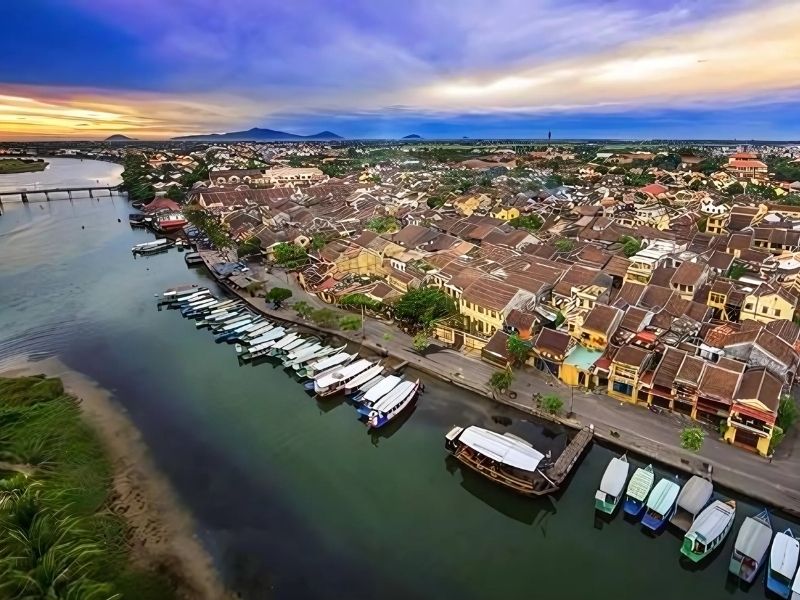 Hội An với góc nhìn từ trên cao thoáng mát 