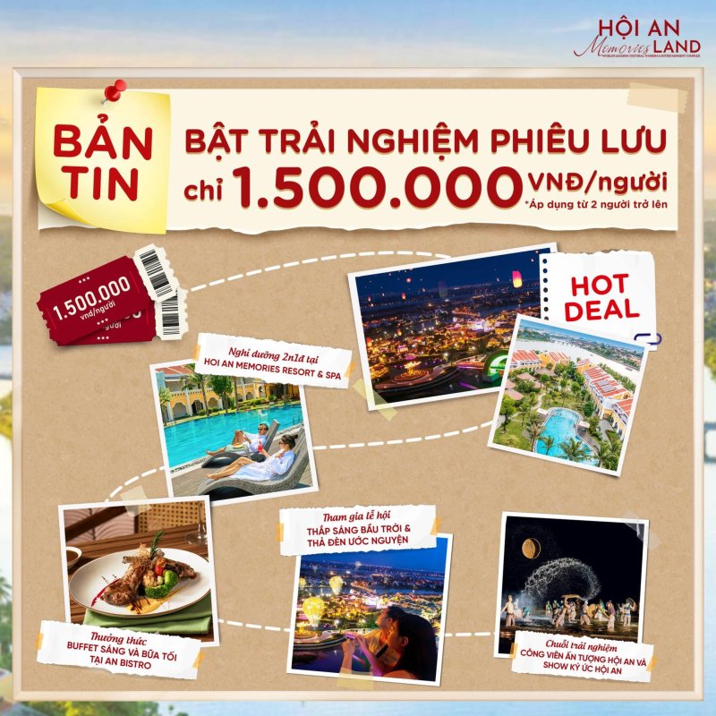 Check in in Hoi An Memories Land with a lot of interesting activities 