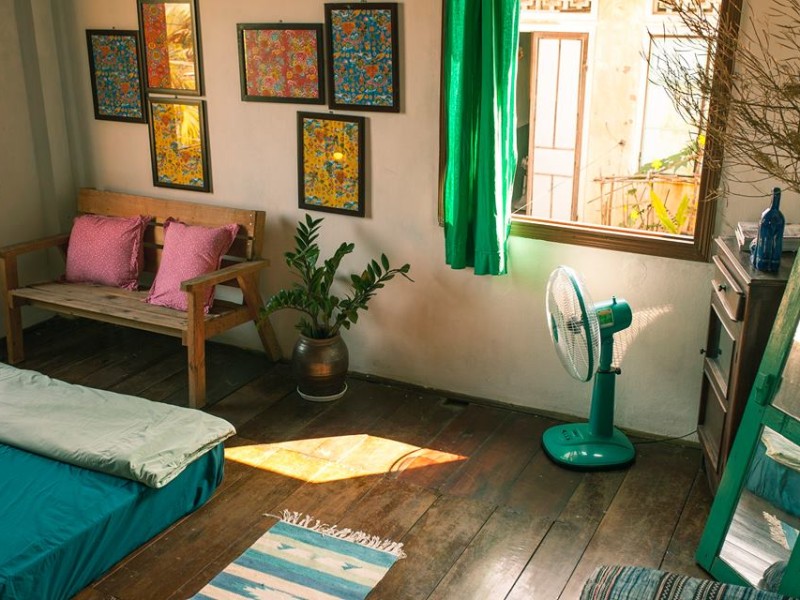 Khung cảnh ấm cúng và gần gũi của homestay