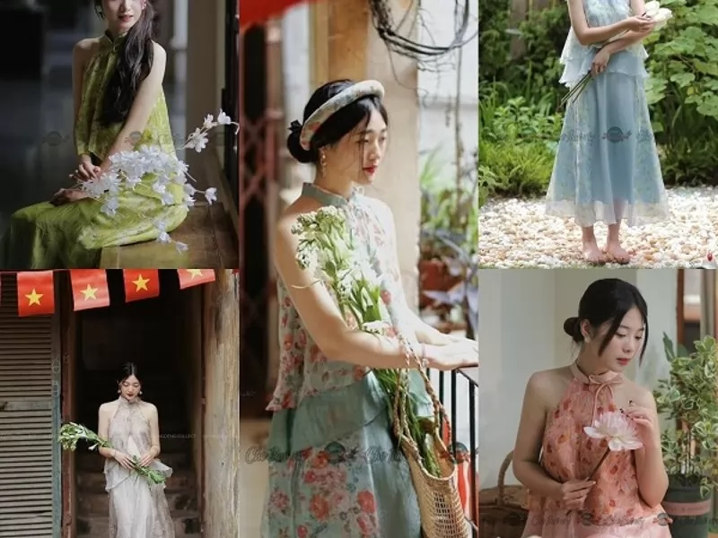 Kiểu d&aacute;ng độc đ&aacute;o của yếm đ&agrave;o mang lại n&eacute;t quyến rũ cho người phụ nữ