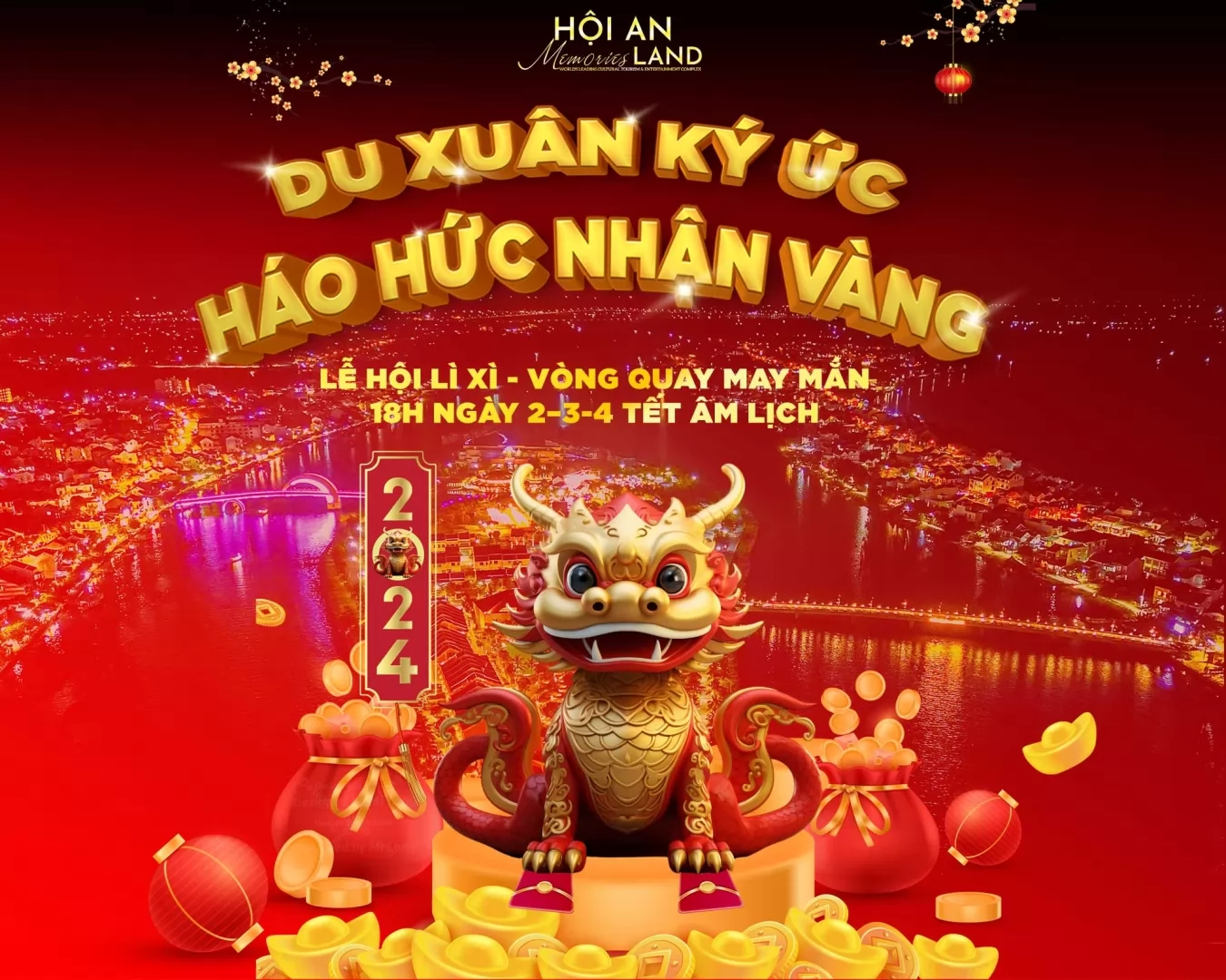 Đảo Ký Ức Hội An khai hội Tết 2024 với loạt sự kiện đón xuân hấp dẫn