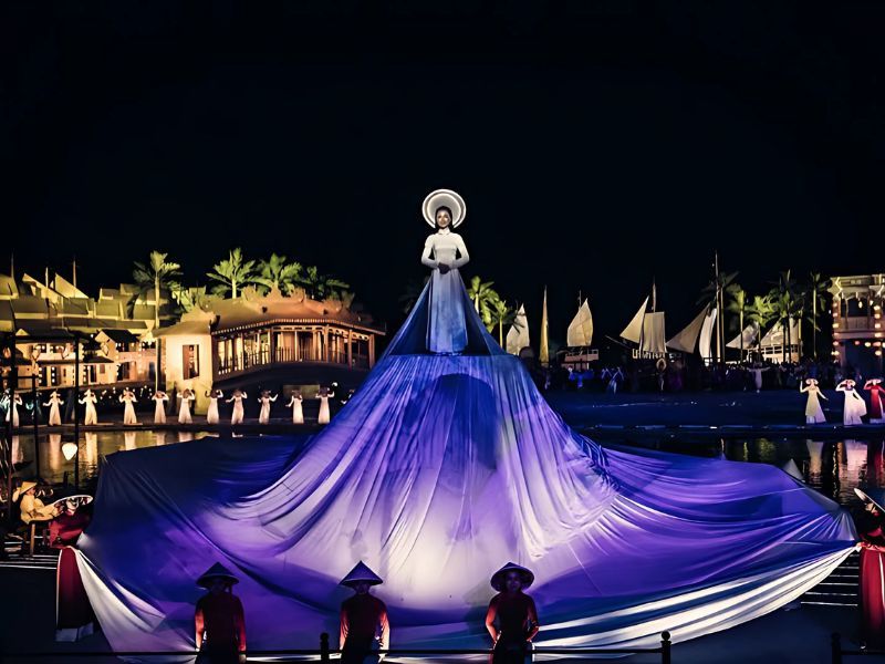 Ký Ức Hội An kết hợp công nghệ mapping 3D và ánh sáng LED để tạo nên không gian thị giác độc đáo