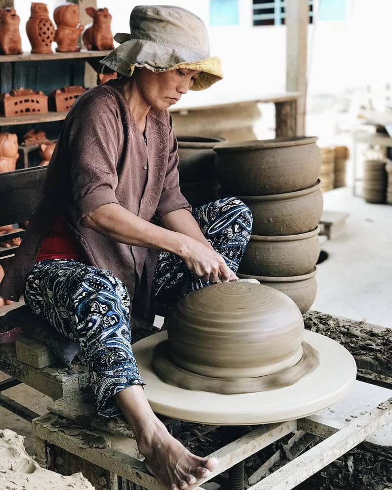 Witness the intricate pottery techniques and the talent of the artisans