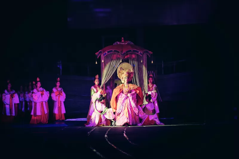 M&agrave;n &ldquo;Đ&aacute;m Cưới" - t&aacute;i hiện h&igrave;nh ảnh n&agrave;ng c&ocirc;ng ch&uacute;a Trần triều, người đ&atilde; mang đến h&ograve;a b&igrave;nh cho Đại Việt