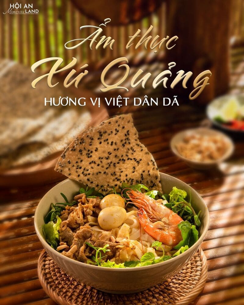 Món Mỳ Quảng Gà đầy mời gọi