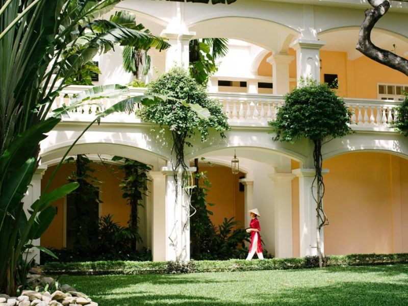 Một góc resort mang phong cách Pháp thuộc