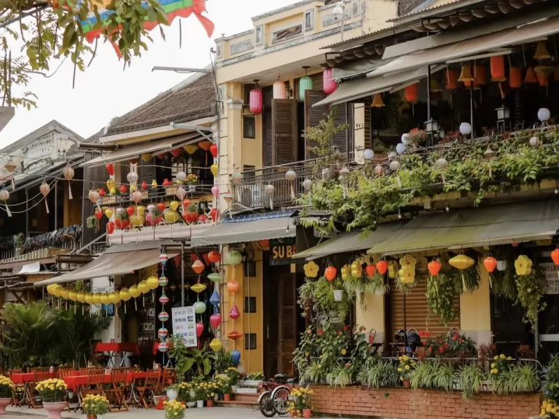 Một khung cảnh Hội An n&ecirc;n thơ l&yacute; tưởng cho những bức ảnh xu&acirc;n dịu d&agrave;ng