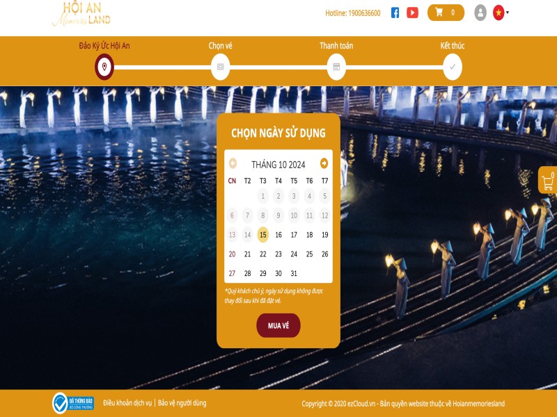 Mua vé show Ký ức Hội An chính hãng trực tiếp tại website chính thức của Hoi An Memories Land