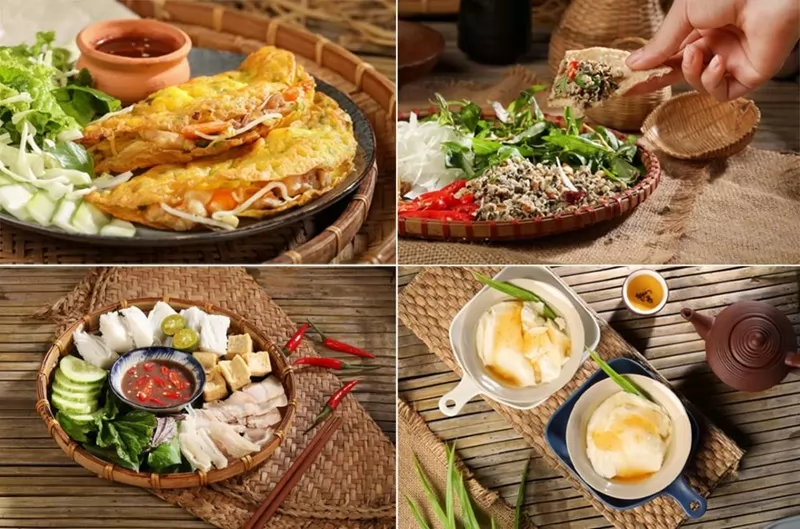 Những m&oacute;n ăn hấp dẫn tại c&ocirc;ng vi&ecirc;n Ấn Tượng Hội An