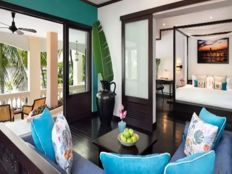 Phối m&agrave;u xinh xắn l&agrave; điểm nhấn nổi bật của Anantara Hội An Resort