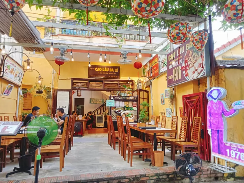 Qu&aacute;n Cao lầu B&aacute; Lễ - Hội An