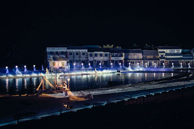 The majestic stage of the Hoi An Memories show