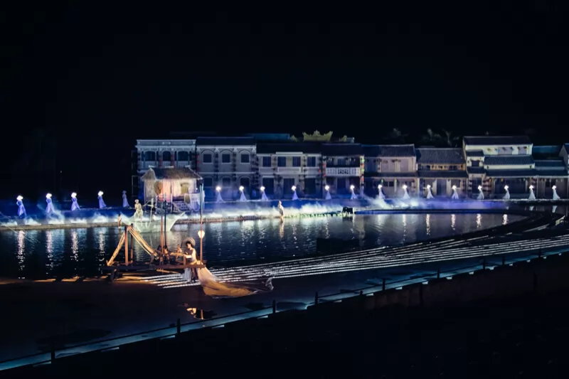 The majestic stage of the Hoi An Memories show