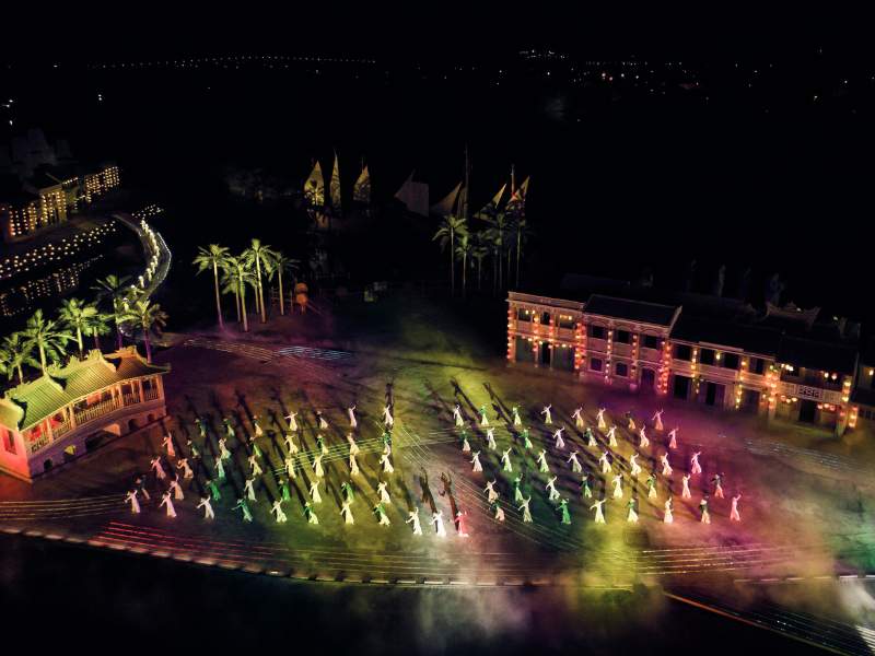 Show thực cảnh Ký Ức Hội An từ trên cao