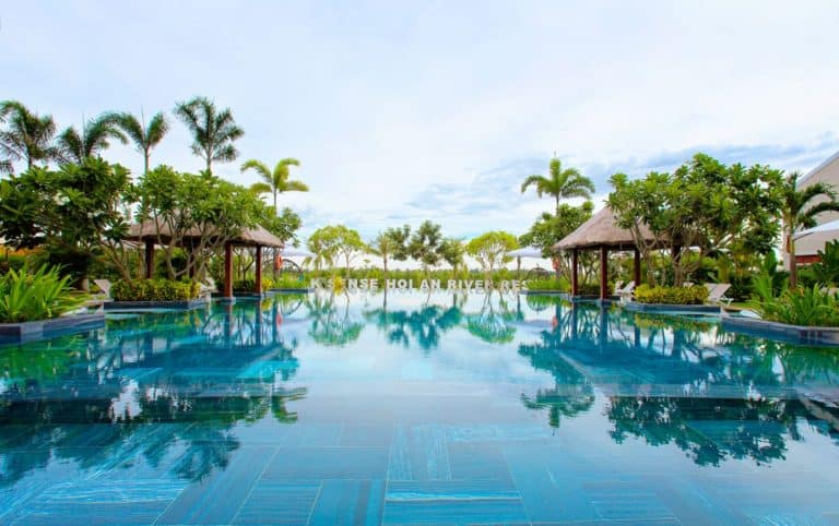 Silk Sense River Resort - Infinity Pool at resort in Hoi An