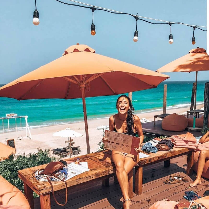 The extremely chill space of Moyo Beach Club