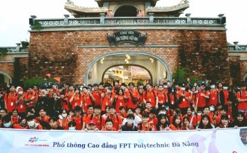 Chào đón trường Phổ thông Cao đẳng FPT Polytechnic Đà Nẵng đến tham quan Công viên Ấn tượng Hội An