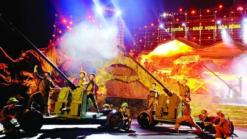 H&igrave;nh ảnh đặc sắc về chương tr&igrave;nh &ldquo;Vĩ tuyến 17 - Kh&aacute;t vọng ho&agrave; b&igrave;nh"&nbsp;